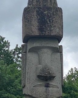 Moai in Vitorchiano. Italien 